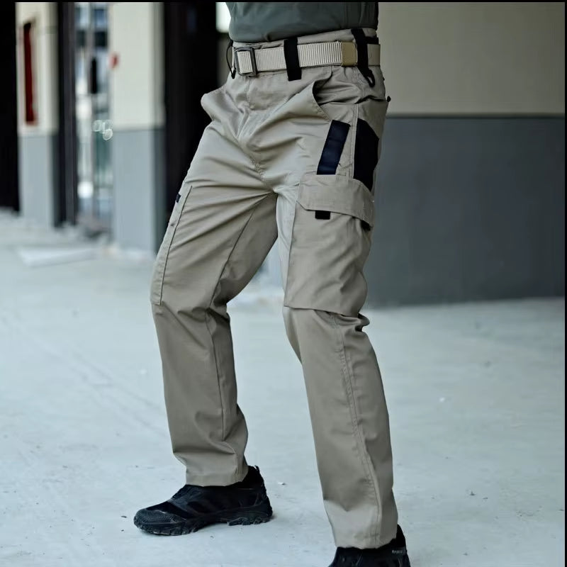 New Tactical Work Pants Men Outdoor Cargo Trousers Multi-Pocket Waterproof Pant Autumn Spring Outdoor Workwear Hiking Trousers