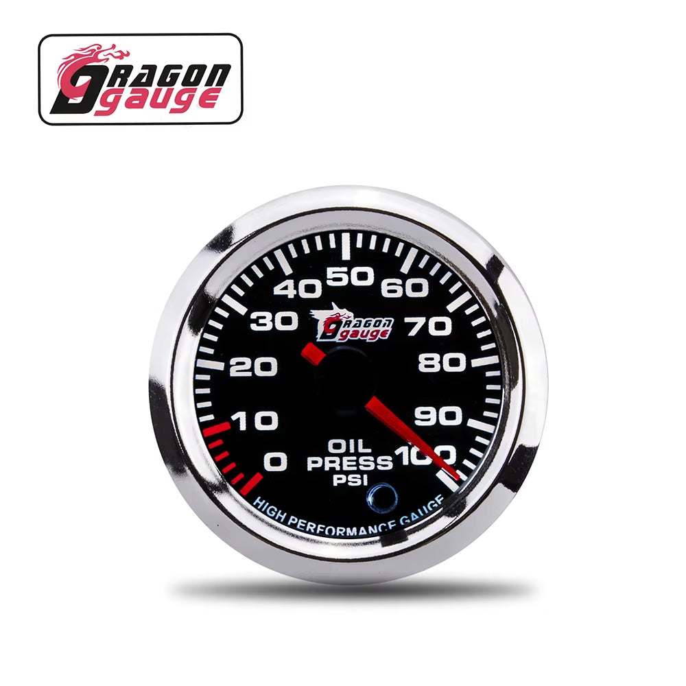 「DRAGON」2" 52Mm Tachometer PRM Voltmeter Air-Fuel Ratio Boost Gauge EGT Gauge Water Temp Oil Temp Oil Press 7 Colors Change