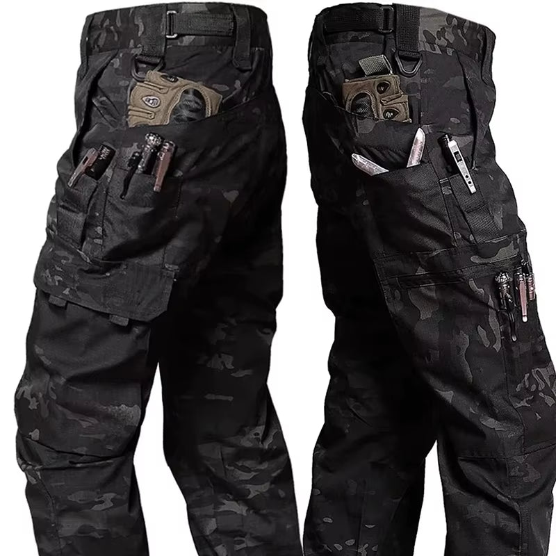 New Tactical Work Pants Men Outdoor Cargo Trousers Multi-Pocket Waterproof Pant Autumn Spring Outdoor Workwear Hiking Trousers