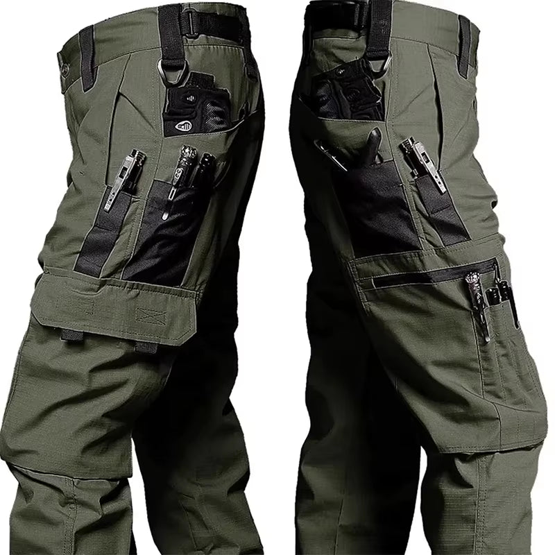 New Tactical Work Pants Men Outdoor Cargo Trousers Multi-Pocket Waterproof Pant Autumn Spring Outdoor Workwear Hiking Trousers