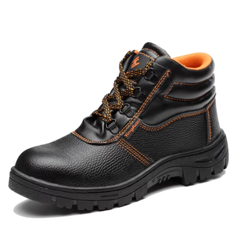 Wear-Resisting Men Work Safety Boots Anti-Smash Anti-Puncture Work Sneakers Waterproof Boots Indestructible Protective Work Boot