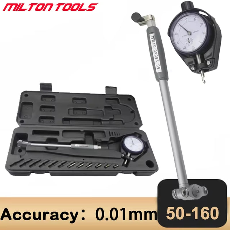 18-35-50-160Mm Aluminum Alloy Digital Indicator Bore Gauges Indicator 0.01MM Dial Bore Gauge Internal Measure Cylinder Tool