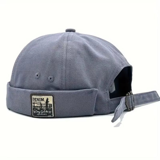 Dome Melon Cap Men Women Fashion Vintage Brimless Hat Hip Hop Landlord Hat Unisex Skullies Beanie Solid Color Docker Cap