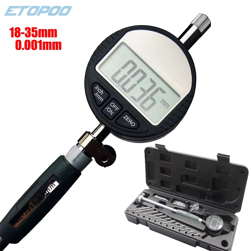 18-35-50-160Mm Aluminum Alloy Digital Indicator Bore Gauges Indicator 0.01MM Dial Bore Gauge Internal Measure Cylinder Tool